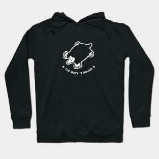 Small chonky mole with round body. Minimal stylized design Hoodie